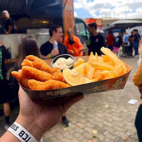 Food Truck para confraternização com pratos variados